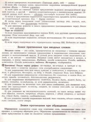 Летние задания по русскому языку для повторения и закрепления учебного материала. Все правила русского языка 4 класс