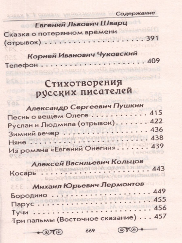 Хрестоматия по внеклассному чтению 1-4 класс