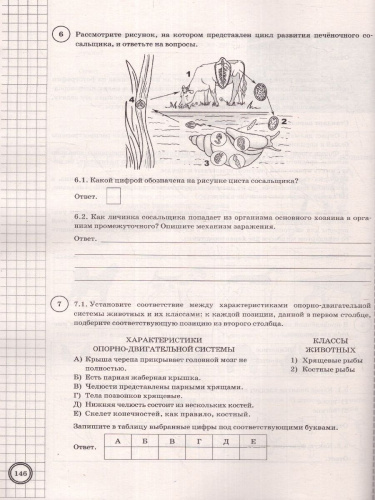ВПР Биология 8 класс. 25 вариантов. ФИОКО СТАТГРАД ТЗ ФГОС