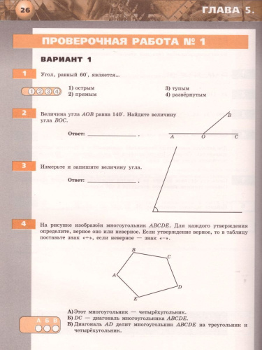 Математика 5 класс. Арифметика Геометрия. Тетрадь-экзаменатор