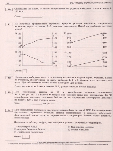 Набор ОГЭ 2023 Математика Русский язык География