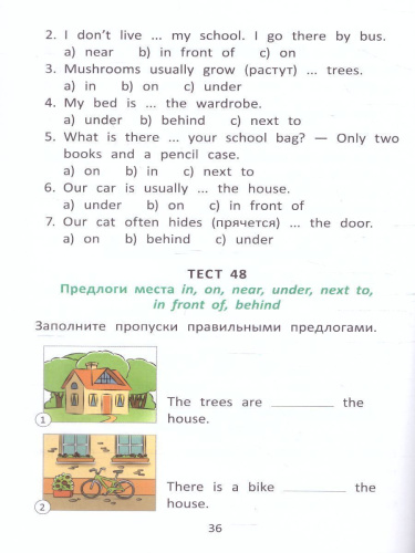 Английский язык 3 класс. Подготовка к экзаменам. Грамматические тесты