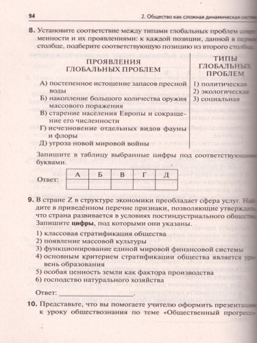Обществознание. ЕГЭ-2021. Тематический тренинг