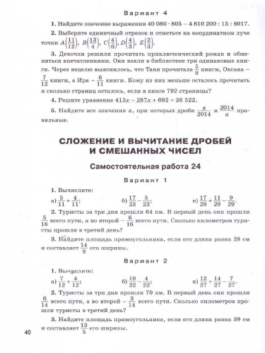 Математика. Самостоятельные и контрольные работы 5 кл. НОВЫЙ ФГОС/СЗ (Вако)