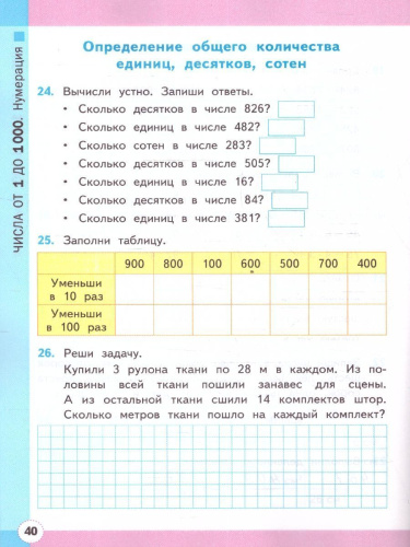 Математика 3 класс. Рабочая тетрадь. Часть 2. ФГОС