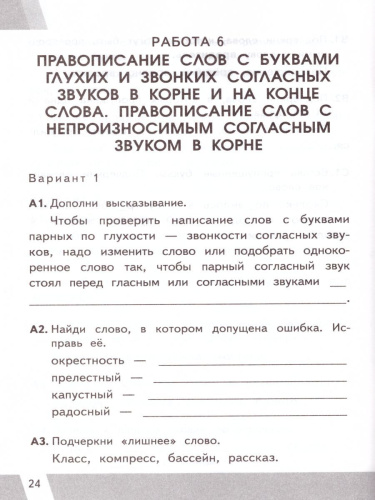 ВПР Русский язык 3 класс. Контрольные измерительные материалы. ФГОС