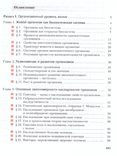 Биология 11 класс. Углубленный уровень. Учебное пособие