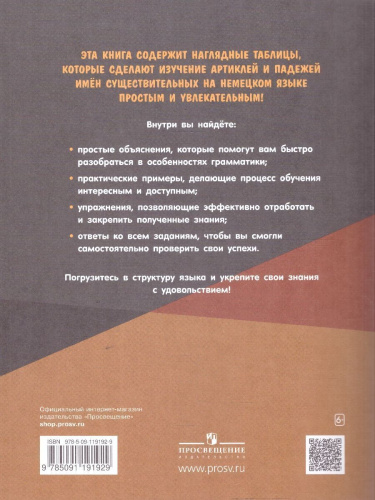 Немецкий язык 2-4 классы. Грамматика в таблицах. Артикль и падежи имен существительных