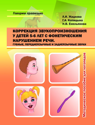 Коррекция звукопроизношения у детей 5-6 лет с фонетическим нарушением речи. Губные, переднеязычные, заднеязычные