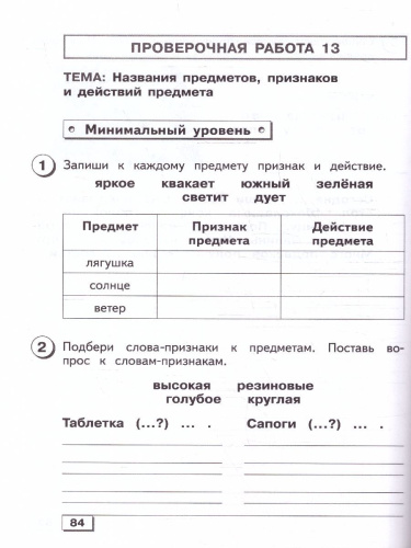 Русский язык 4 класс. Проверочные работы. Для обучающихся с интеллектуальными нарушениями