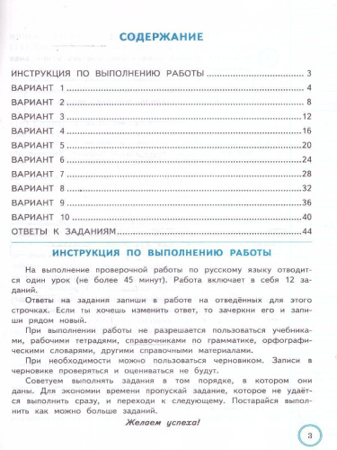 ВПР Русский язык 3 класс. Практикум. 10 вариантов. ФГОС Новый