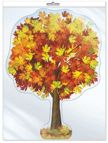 Плакат вырубной в пакете: Клен осенний *ФБ-14052, А2 (с уф-лаком) А3 (Сфера)