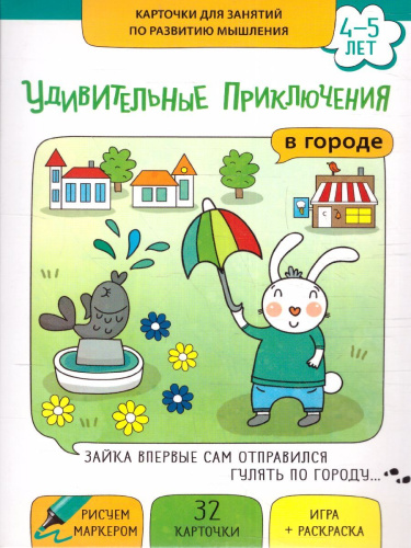 Удивительные приключения в городе. Комплект Развитие воображения и речи 2-4 года