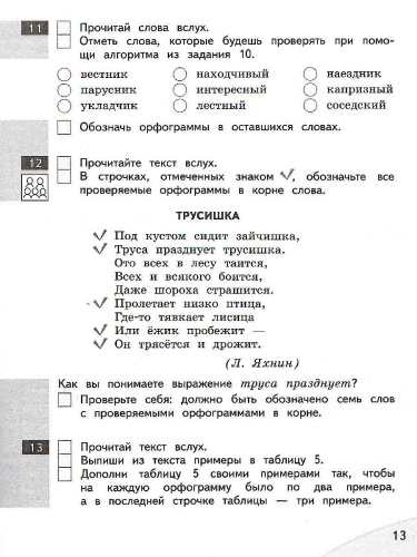 Русский язык 3 класс. Орфографический практикум