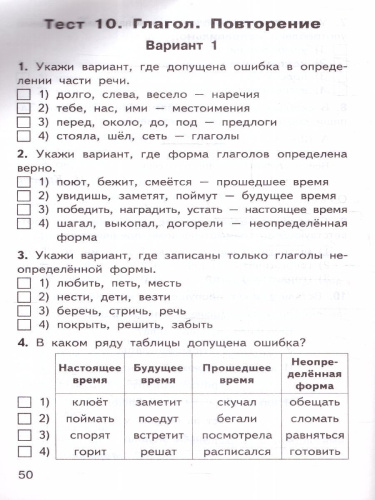 КИМ Русский язык 4 класс. Контрольно-измерительные материалы. Новый ФГОС