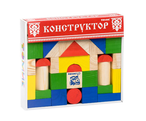 Конструктор (43 деталей) "Цветной"