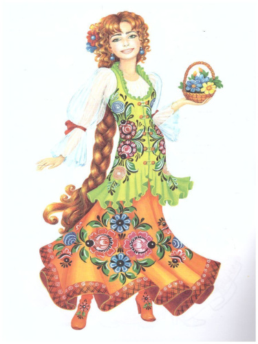 Раскраска Россиночка "Городецкая роспись"