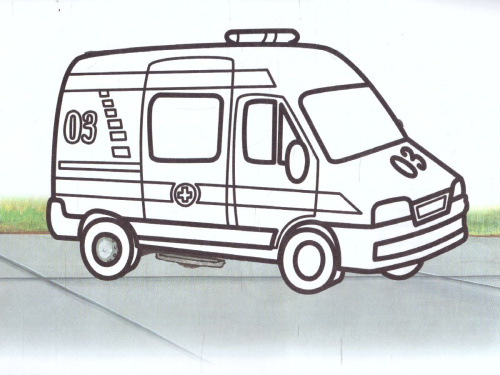 Раскраска Малышок "Транспорт"