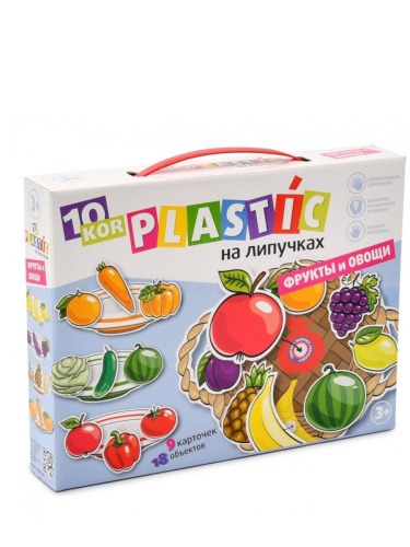 Пластик на липучках Фрукты и овощи 10KOR PLASTIC