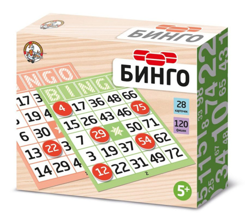 Игра настольная Бинго (карт.фишки)