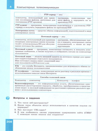 Информатика 10 класс. Углубленный уровень. Учебник. Часть 2. ФГОС