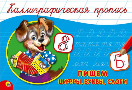 Каллиграфическая пропись А5 альбомная. Пишем цифры, буквы, слоги