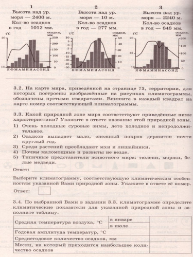ВПР География 7 класс 10 вариантов. Типовые задания. ФГОС