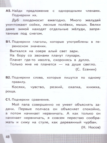 КИМ-ВПР Русский язык 4 класс. ФГОС