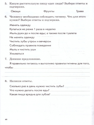 Окружающий мир 2 класс. Зачетная тетрадь. ФГОС