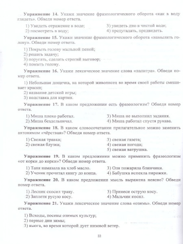 Русский язык 4 класс. Готовимся к ВПР. Тренировочные упражнения. ФГОС НОО