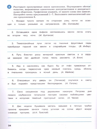Тренажёр по русскому языку 7 класс. Пунктуация