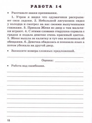 Русский язык 5 класс. Проверочные работы. ФГОС НОВЫЙ