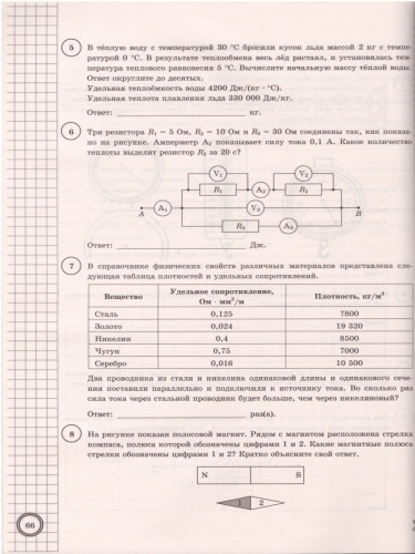 ВПР Физика 8 класс. 25 вариантов ЦПМ СТАТГРАД ТЗ ФГОС