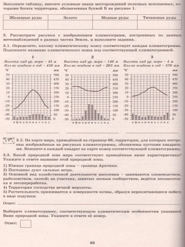 География 7 класс. 10 вариантов итоговых работ для подготовки к ВПР