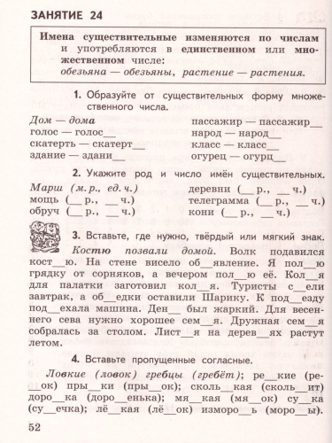 Русский язык 2-4 класс. К пятёрке шаг за шагом