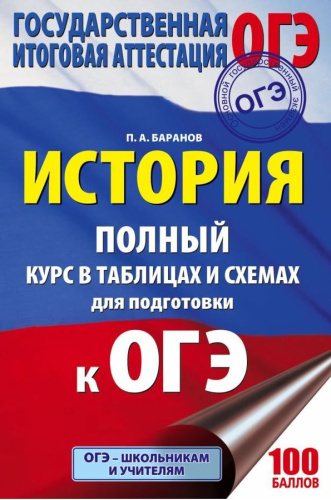 ОГЭ История. Полный курс в таблицах и схемах для подготовки