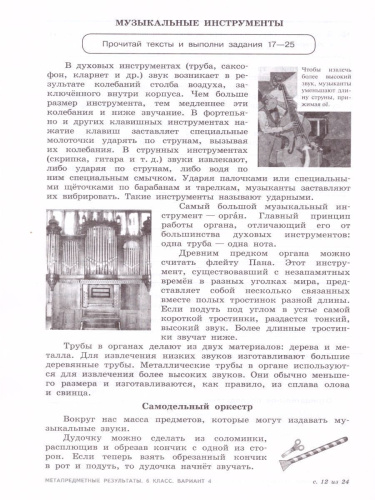 Метапредметные результаты. Стандартизированные материалы для оценки читательской грамотности. 6 класс. Варианты 1-4. ФГОС