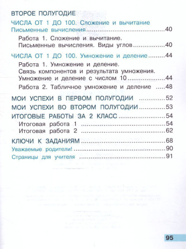 Математика 2 класс. Тетрадь учебных достижений. УМК "Школа России" (ФП2022)