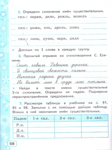 Русский язык 4 класс. Рабочая тетрадь к учебнику Канакиной. Часть 1