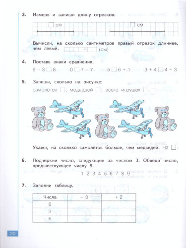 Аргинская Математика 1 кл. Тематический и итоговый контроль. Рабочая тетрадь. (Бином)