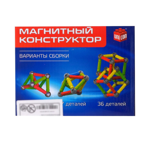 Магнитный конструктор, 36 деталей
