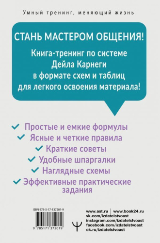 Карнеги. Все приемы общения в схемах и таблицах. Экспресс-курс /Умный тренинг