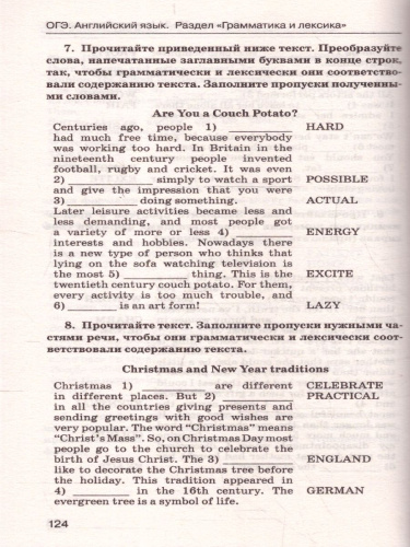Английский язык ОГЭ 9 класс. Грамматика и лексика