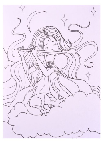 Раскраска-гармошка. Рыцари, принцессы и феи