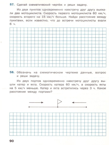 Математический тренажёр: текстовые задачи 4 класс. ФГОС
