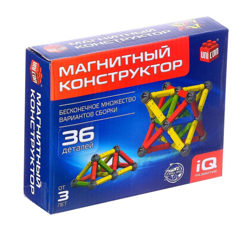 Магнитный конструктор, 36 деталей