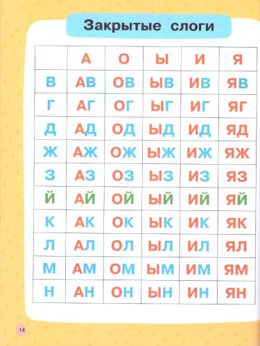 Учусь читать по слогам. Быстрый курс подготовки к школе