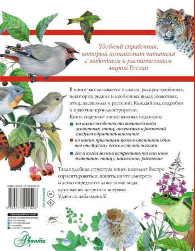 Большой определитель птиц, зверей, насекомых и растений России