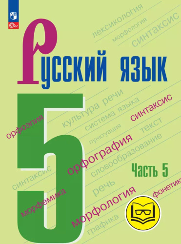 Русский язык. 5 класс. Учебное пособие. В 5 ч. Часть 5 (для слабовидящих обучающихся)