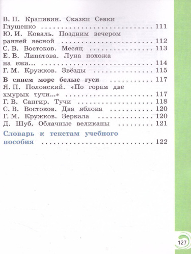 Литературное чтение на родном русском языке 1 класс. Учебное пособие